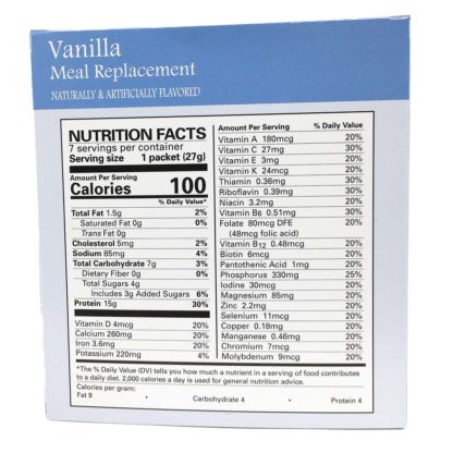 Vanilla Shake nutrition