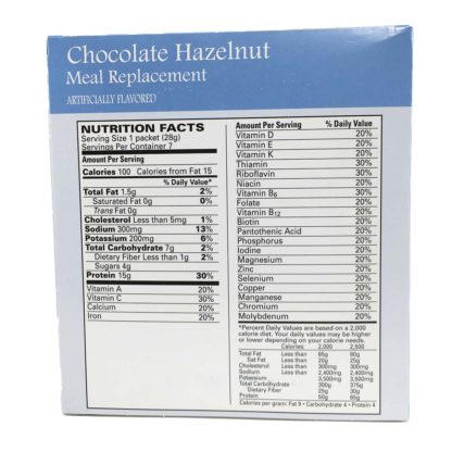 Chocolate Hazelnut Shake nutrition