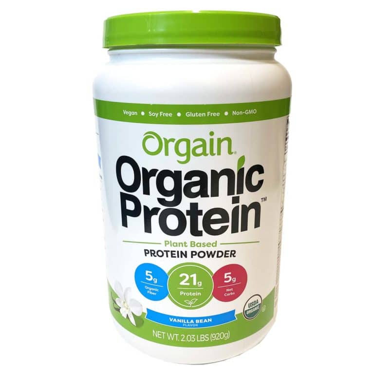 Orgain Vanilla plant based protein powder betterMD shop