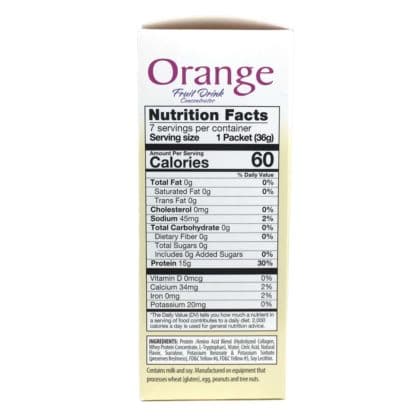 Orange Fruit Drink nutrition