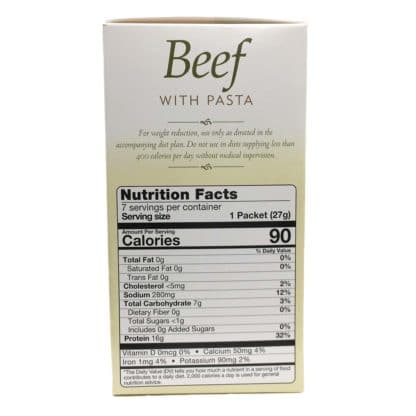 Beef with Pasta Soup nutrition