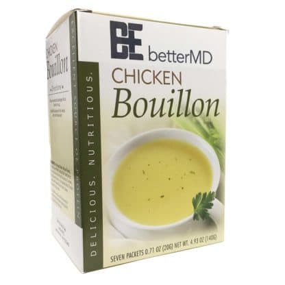 Chicken bouillon soup carton