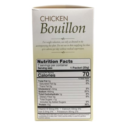 Chicken bouillon soup nutrition