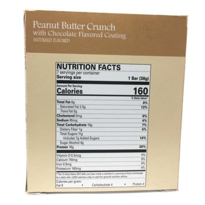 Peanut Butter Crunch Bar nutrition
