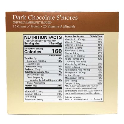 Dark Chocolate S'mores Bar nutrition