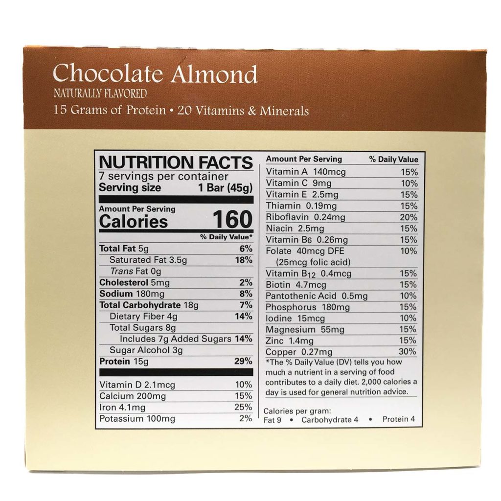 Chocolate Almond Bar betterMD shop