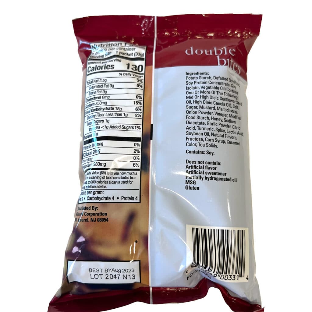 Double Bite Honey Mustard Soy Crisps betterMD shop