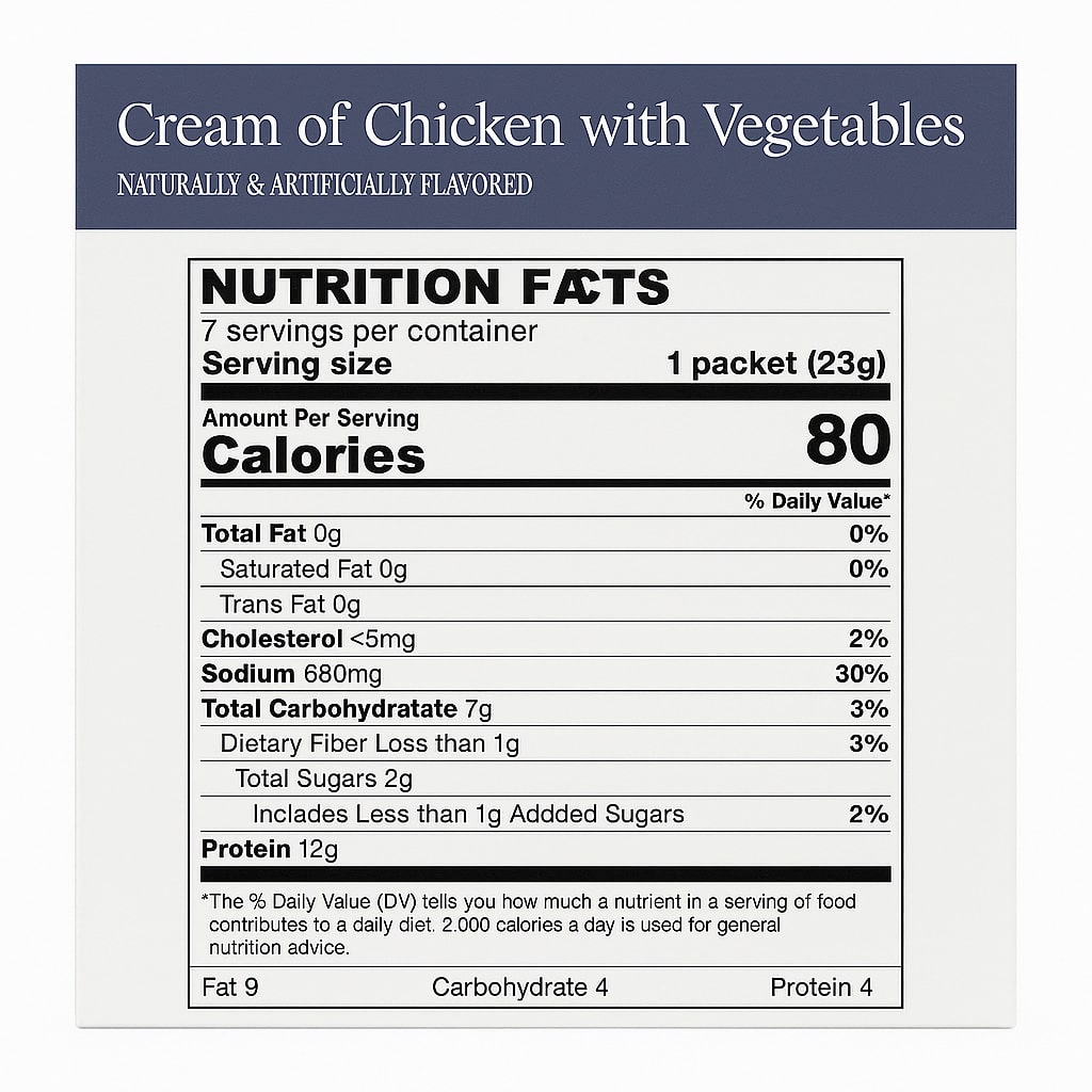 Cream of Chicken Soup with Vegetables - Image 3